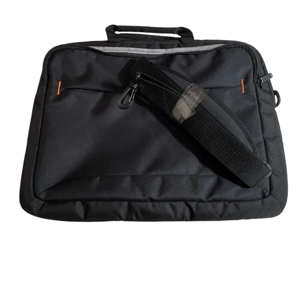 Amazon‎ Basics Black Laptop Bag Messenger Briefcase Shoulder Strap Padded